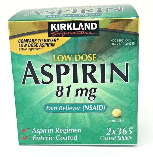 KIRKLAND LOW DOSE ASPIRIN 81MG
