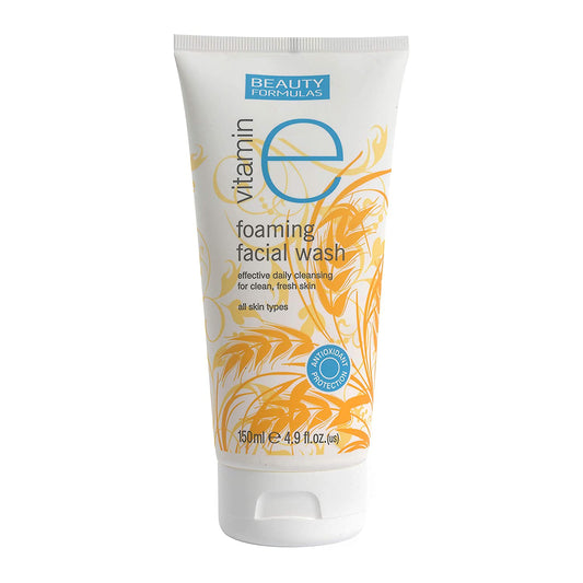 BEAUTY FORMULAS VITAMIN E FOAMING FACIAL WASH