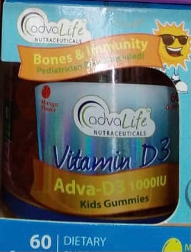 ADVALIFE VITAMIN D3 ADVA-D3 1000IU
