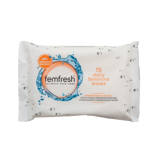 FEMFRESH 15 DAILY FEMININE WIPES