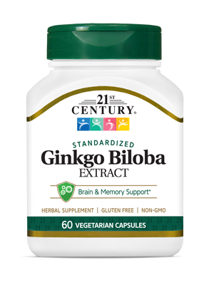 21ST CENTURY GINKGO BILOBA EXTRACT, 60 CAPSULES