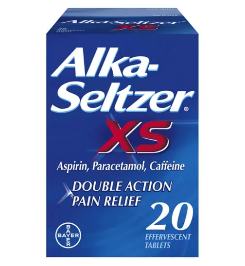 ALKA-SELTZER XS, 20 EFFERVESCENT TABLETS