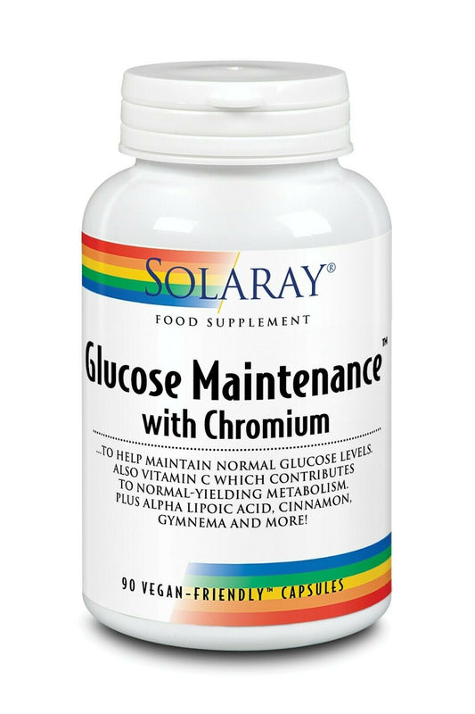 Pre-Order | Arrives in 5–10 Days – SOLARAY GLUCOSE MAINTENANCE WITH CHROMIUM, 90 VEGAN CAPSULES