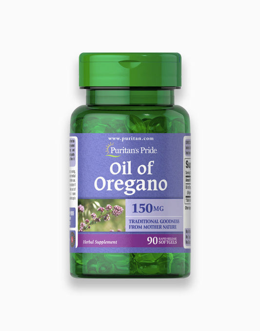 PURITAN’S PRIDE OIL OF OREGANO 150MG, 90 SOFTGELS