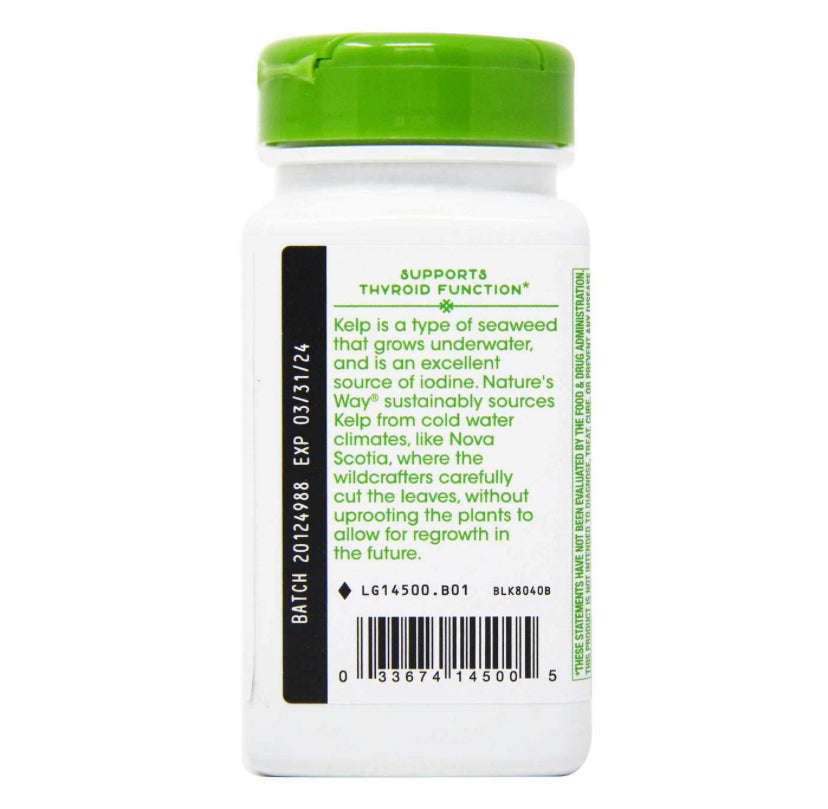 NATURE’S WAY KELP, 100 VEGAN CAPSULES
