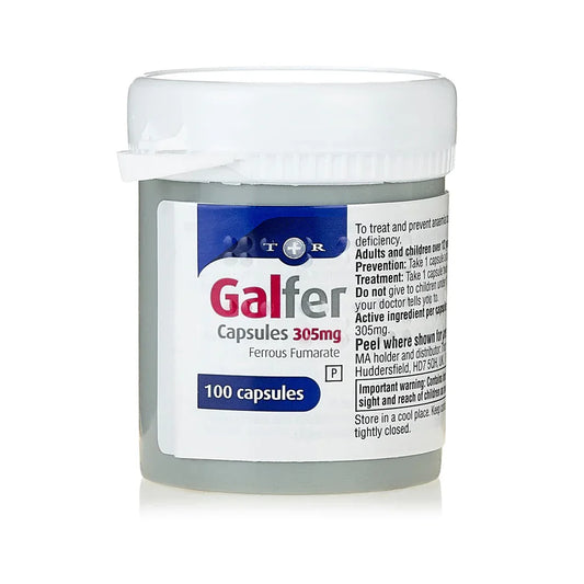 GALFER CAPSULES 305MG, 100 CAPSULES