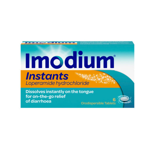IMODIUM INSTANTS - 6 ORODISPERSIBLE TABLETS - E-Pharmacy Ghana