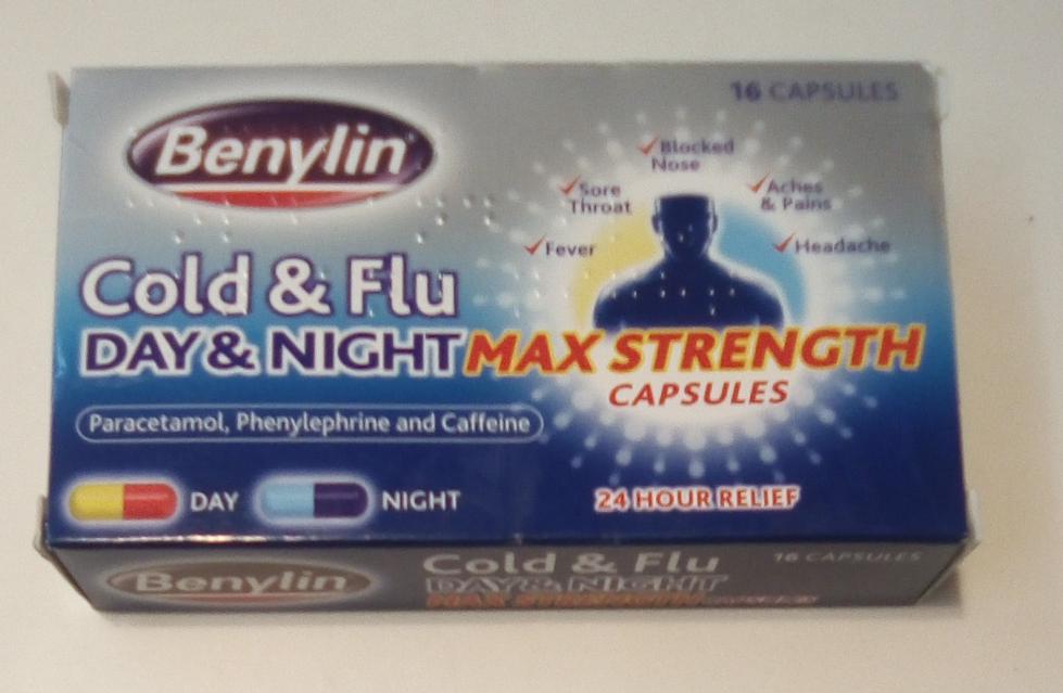BENYLIN COLD & FLU DAY & NIGHT MAX STRENGTH CAPSULES