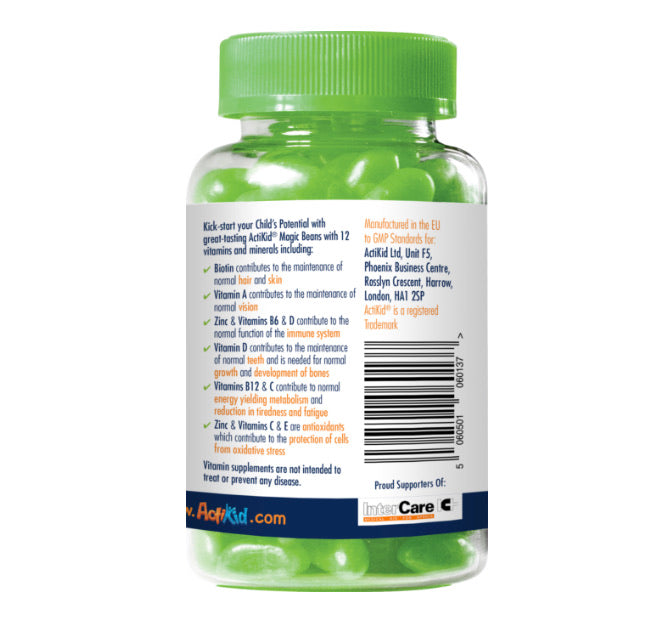 ACTIKID MAGIC BEANS MULTI-VITAMINS APPLE FLAVOUR - E-Pharmacy Ghana
