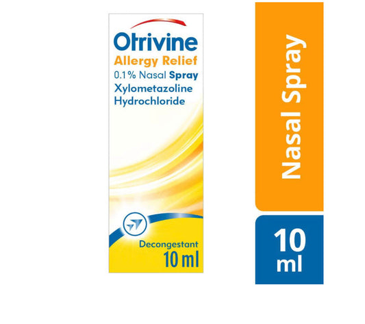OTRIVINE 10ML ALLERGY RELIEF 0.1% NASAL SPRAY - E-Pharmacy Ghana