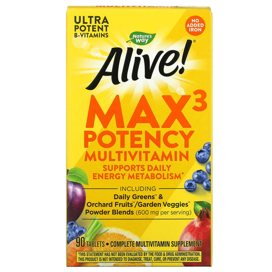 NATURE’S WAY ALIVE MAX3 POTENCY MULTIVITAMIN
