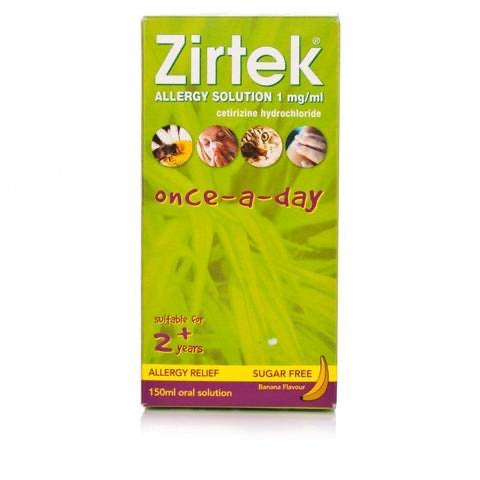 ZIRTEK ALLERGY SOLUTION 150ML - E-Pharmacy Ghana