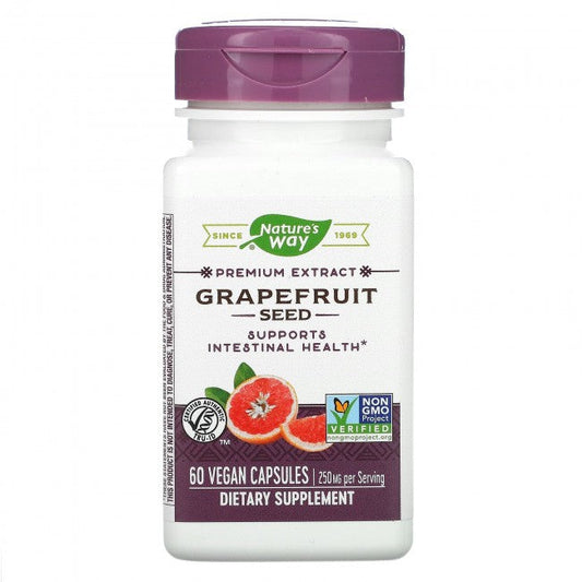NATURE’S WAY GRAPEFRUIT SEED, 60 VEGAN CAPSULES