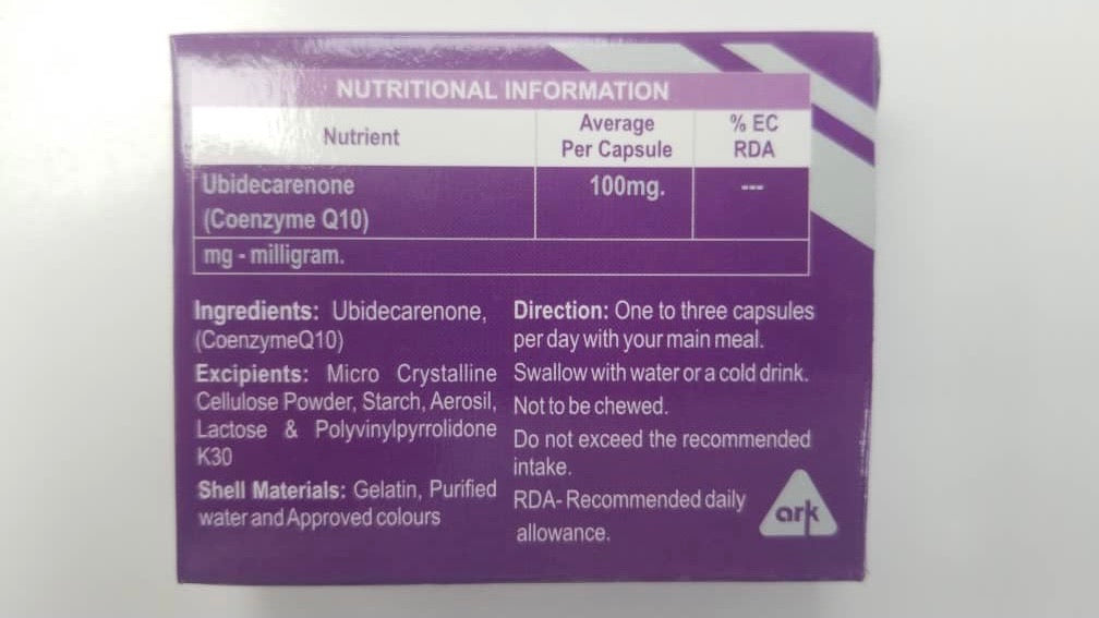 KRISLOW Q UBIDECARENONE CAPSULES - E-Pharmacy Ghana