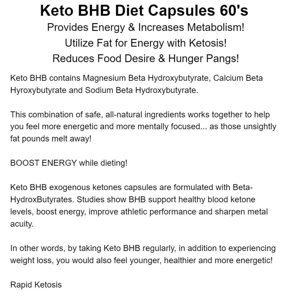 21ST CENTURY KETO BHB - 60 CAPSULES - E-Pharmacy Ghana