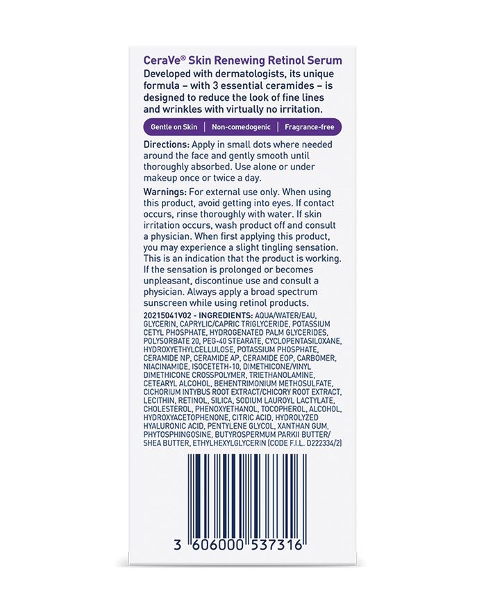 CERAVE SKIN RENEWING RETINOL SERUM 30ML