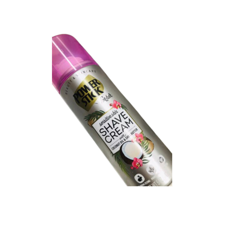 POWER STICK SHAVE CREAM WITH COCONUT OIL & SHEA BUTTER