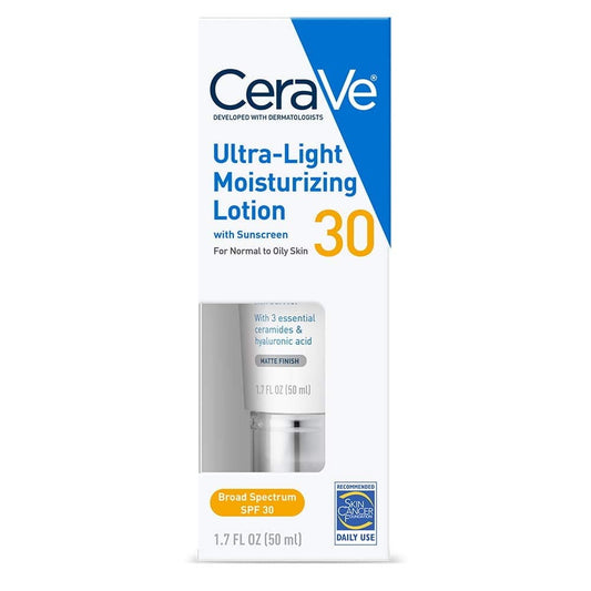 CERAVE ULTRA-LIGHT MOISTURIZING LOTION WITH SUNSCREEN