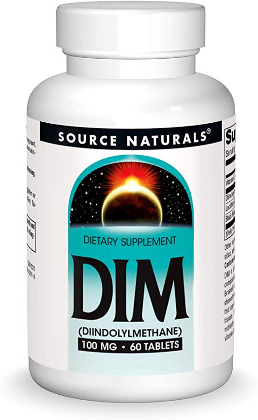 Pre-Order | Arrives in 5–10 Days – SOURCE NATURALS DIM 100MG, 60 TABLETS