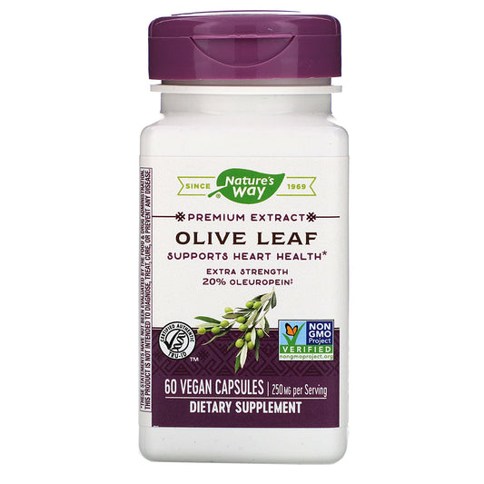 NATURE’S WAY OLIVE LEAF, 60 VEGAN CAPSULES