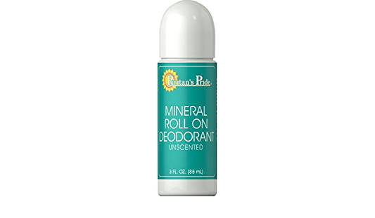 PURITAN’S PRIDE MINERAL ROLL ON DEODORANT UNSCENTED