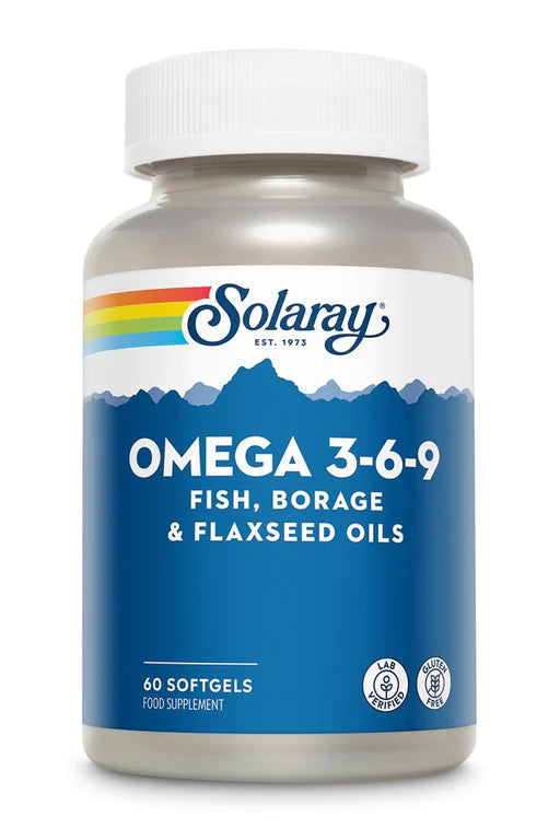 Pre-Order | Arrives in 5–10 Days – SOLARAY OMEGA 3-6-9, 60 SOFTGELS