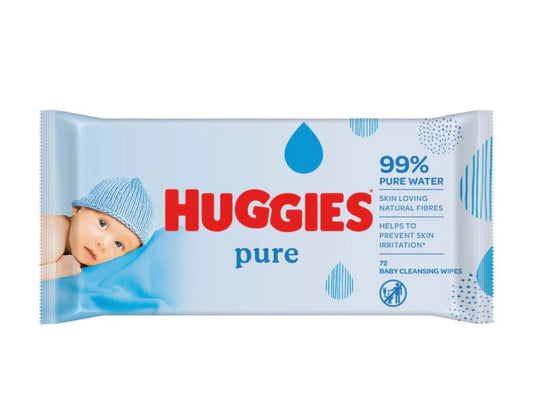 HUGGIES PURE WIPES (72 PIECE)