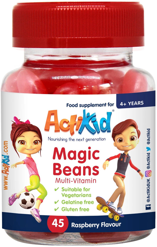 ACTIKID MAGIC BEANS RASPBERRY FLAVOUR 45