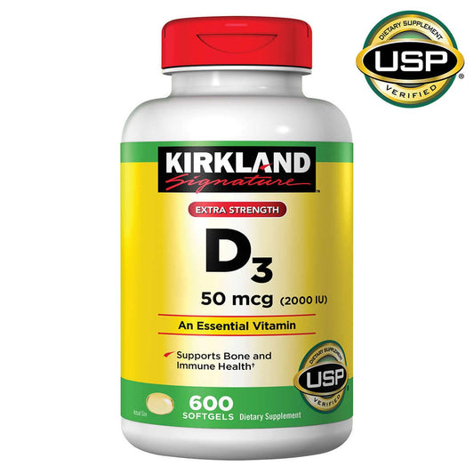 KIRKLAND D3 50MCG (2000 IU), 600 SOFTGELS
