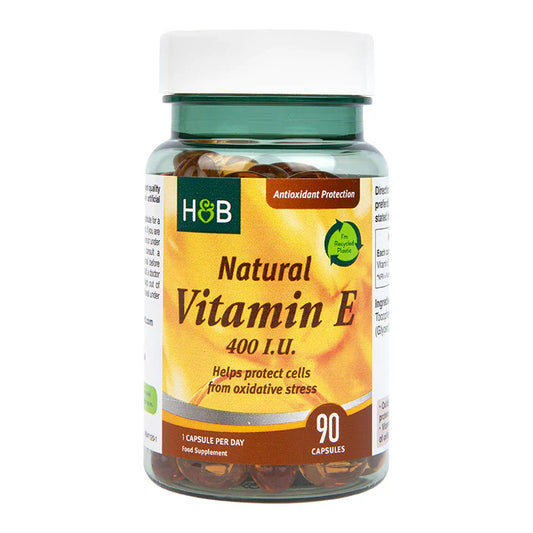 HOLLAND & BARRETT NATURAL VITAMIN E 400 I.U. 90 CAPSULES