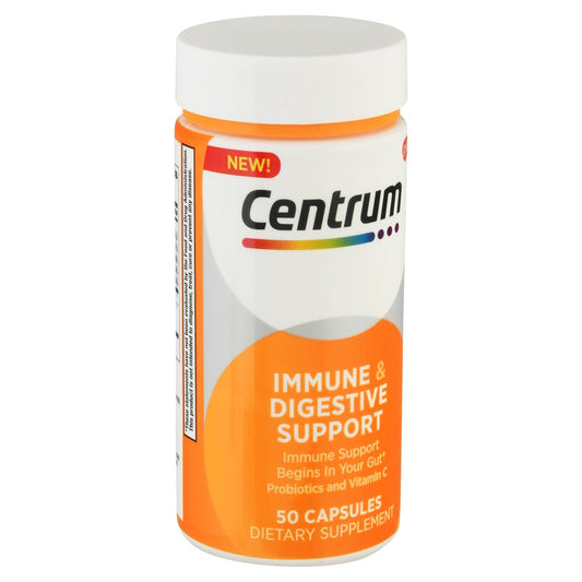 CENTRUM IMMUNE & DIGESTIVE SUPPORT, 50 CAPSULES