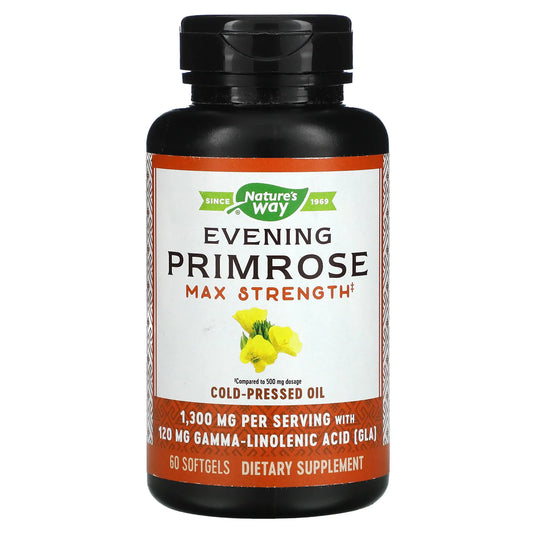 NATURE’S WAY EVENING PRIMROSE MAX STRENGTH 1300MG