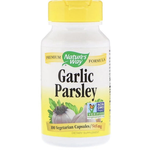 NATURE’S WAY GARLIC PARSLEY, 100 VEG CAPSULES
