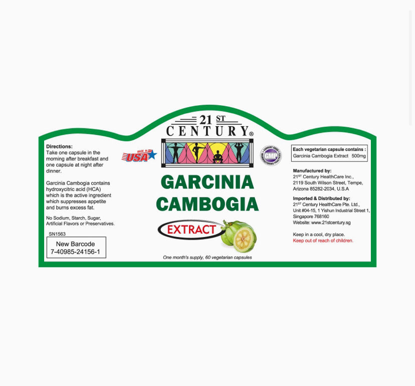 21ST CENTURY GARCINIA CAMBOGIA EXTRACT