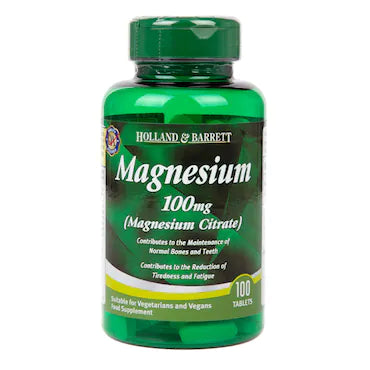 HOLLAND & BARRETT MAGNESIUM 100MG, 100 TABLETS