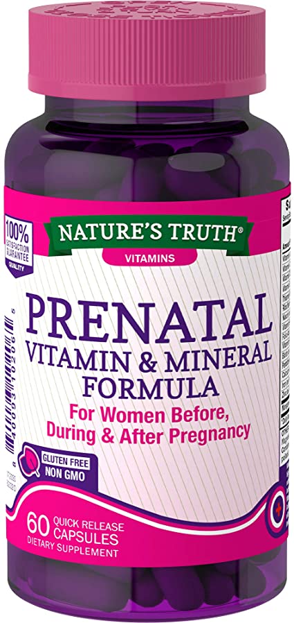 NATURE’S TRUTH PRENATAL VITAMIN & MINERAL FORMULA