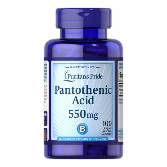 PURITAN’S PRIDE PANTOTHENIC ACID 550MG