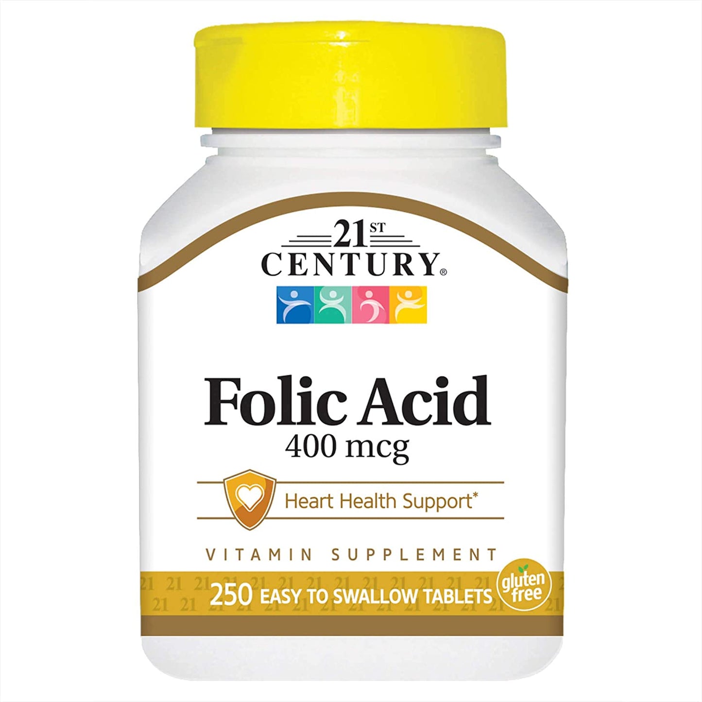 21ST CENTURY FOLIC ACID 400MCG, 250 EASY TO SWALLOW TABLETS