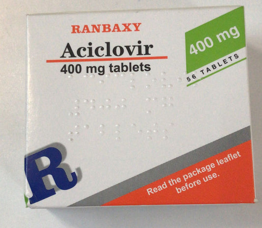 ACICLOVIR 400MG, 56 TABLETS (RANBAXY)