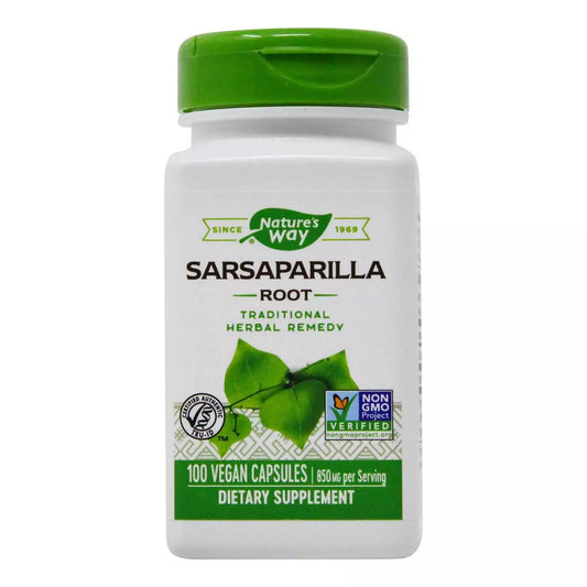 NATURE’S WAY SARSAPARILLA ROOT, 100 VEGAN CAPSULES