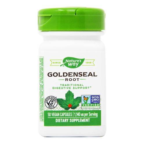 NATURE’S WAY GOLDENSEAL ROOT, 50 VEGAN CAPSULES