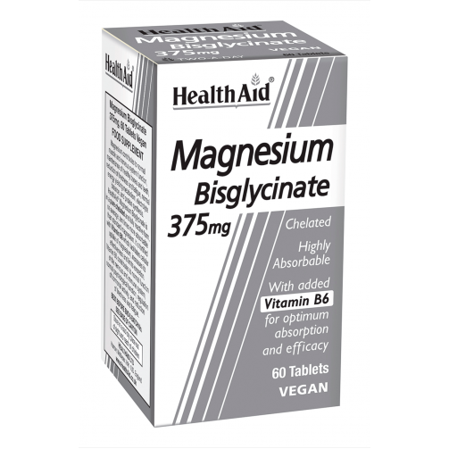 HEALTHAID MAGNESIUM BISGLYCINATE 375MG TABLETS - E-Pharmacy Ghana
