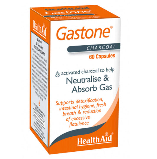 HealthAid Gastone (Activated Charcoal) 60's Capsules - E-Pharmacy Ghana