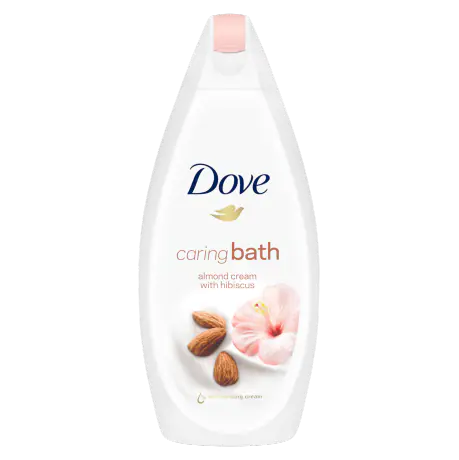 DOVE CARING BATH ALMOND CREAM WITH HIBISCUS