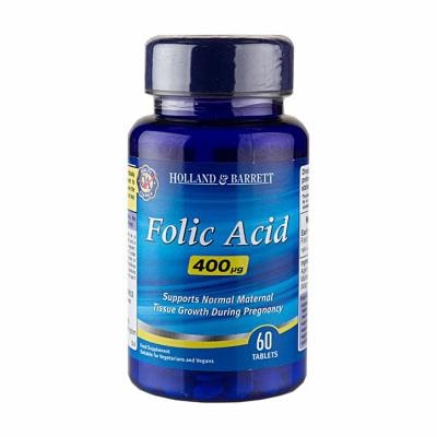 HOLLAND & BARRETT FOLIC ACID, 60 TABLETS