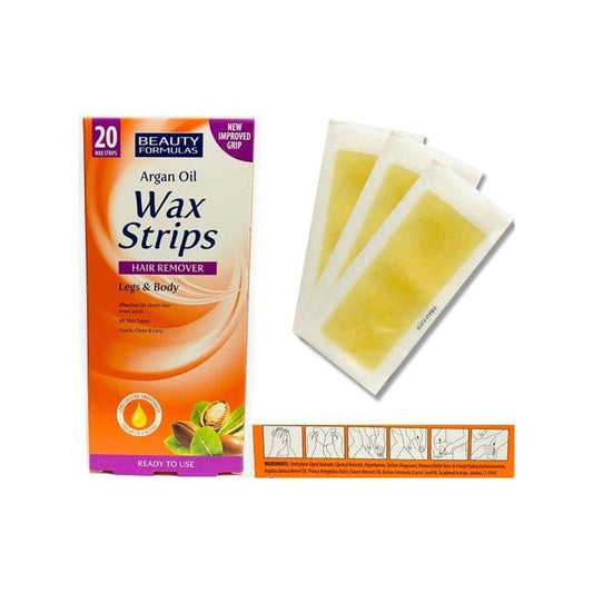 BEAUTY FORMULAS ARGAN OIL WAX STRIPS HAIR REMOVER