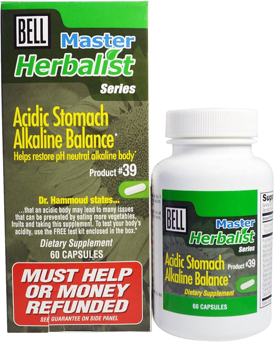 BELL MASTER HERBALIST ACIDIC STOMACH ALKALINE BALANCE