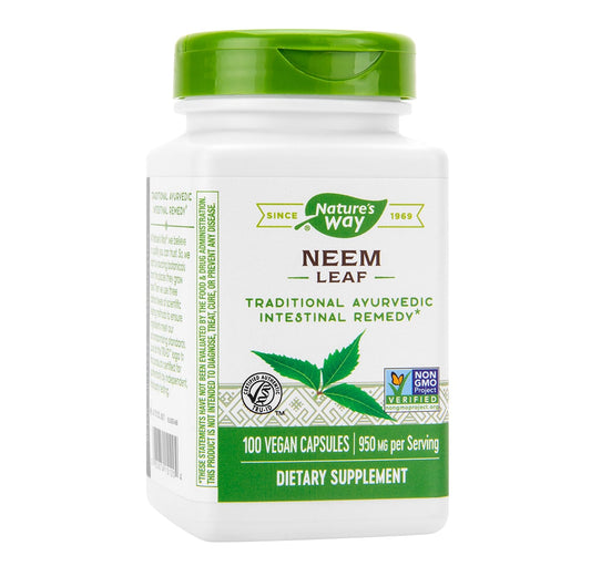 NATURE’S WAY NEEM LEAF, 100 CAPSULES