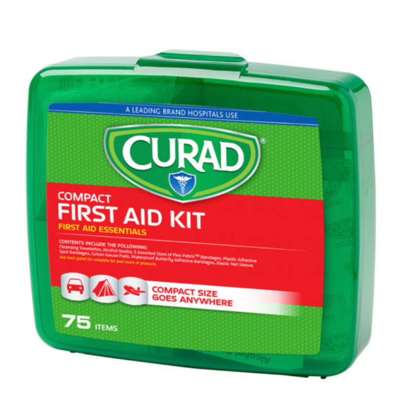 CURAD COMPACT FIRST AID KIT, 75 COUNT
