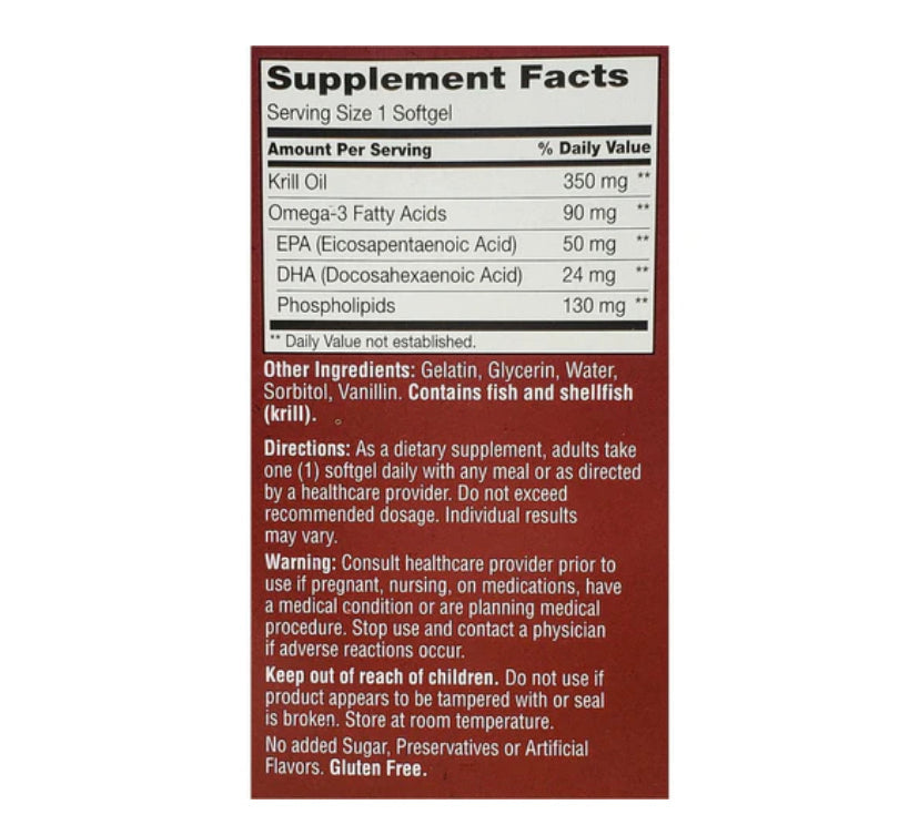 21ST CENTURY OMEGA-3 KRILL OIL 350MG, 60 SOFTGELS